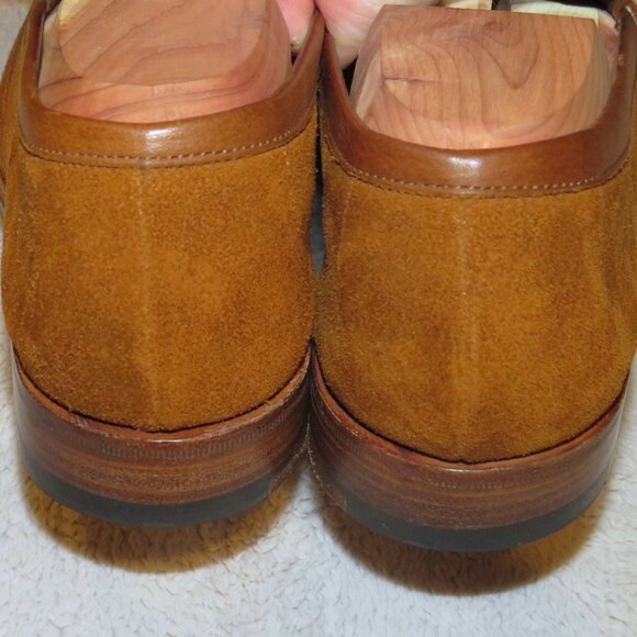 Edward Green x Leffot Buckingham Tobacco Suede Unlined Loafers 8E NWB main image 5
